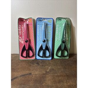 PIONEER MEMORY CUT SCISSORS SET OF 3 BRAND NEW Scallop Zig Zag Colonial